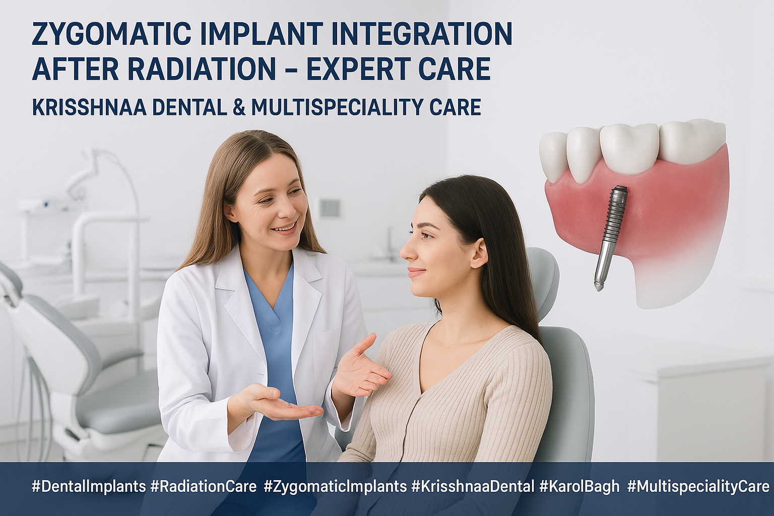 Zygomatic Implant Integration After Radiation Expert Care at Krisshnaa Dental  and Multispeciality Care